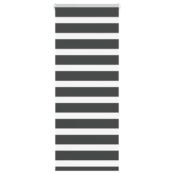 vidaXL Store z&egrave;bre noir 55x150 cm largeur du tissu 50,9 cm polyester