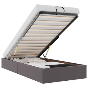 vidaXL Cadre de lit ottoman sans matelas gris 80x200 cm similicuir