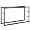 vidaXL Portant de bois de chauffage noir 110x30x61 cm acier