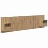 vidaXL T&ecirc;te de lit avec armoire 3 pc Ch&ecirc;ne artisanal Bois d'ing&eacute;nierie