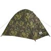 vidaXL Tente de camping &agrave; d&ocirc;me 3 personnes camouflage imperm&eacute;able