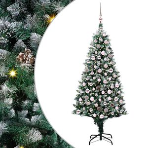 vidaXL Sapin de No&euml;l artificiel Vert 180 cm PVC, Acier et Plastique