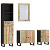 vidaXL Ensemble de meubles de salle de bain 4 pcs bois massif r&eacute;cup&eacute;r&eacute;