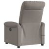 vidaXL Fauteuil de massage inclinable &eacute;lectrique Taupe Tissu