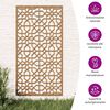 vidaXL D&eacute;coration murale jardin 105x55cm acier corten design mauresque