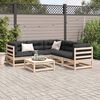 vidaXL Salon de jardin 6 pcs avec coussins bois de pin massif