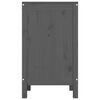 vidaXL Boîte à linge Gris 44x44x76 cm Bois massif de pin