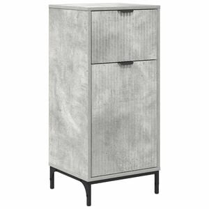 vidaXL Cabinet de salle de bain Gris b&eacute;ton 39,5 x 36 x 88 cm