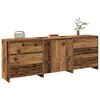 vidaXL Buffet 3 pcs vieux bois bois d'ingénierie