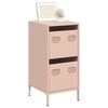 vidaXL Buffet rose 35x39x73,5 cm acier lamin&eacute; &agrave; froid