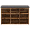 vidaXL Banc à chaussures vieux bois 82x32x50 cm bois d'ingénierie