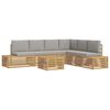 vidaXL 7 pc Ensemble de canap&eacute;s d'ext&eacute;rieur Polyester