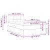 vidaXL Lit avec rangement et matelas avec matelas Taupe 120 x 200 cm