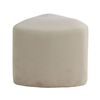 Venture Home Pouf Peg 46x46x41 cm Velours Blanc