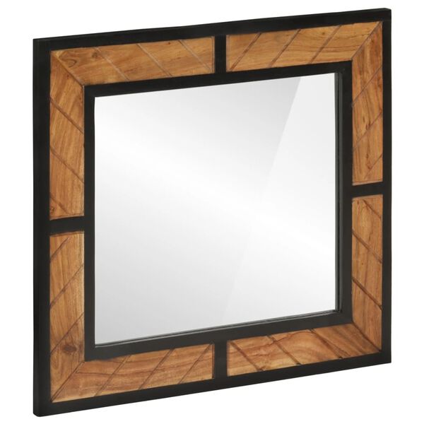 vidaXL Miroir de salle de bain 60x1x55 cm bois massif d'acacia