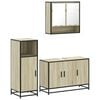 vidaXL Ensemble de meubles de salle de bain 3 pcs ch&ecirc;ne sonoma