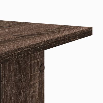 vidaXL Supports de haut-parleurs 2 pcs chêne marron bois d'ingénierie