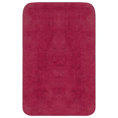 vidaXL Tapis de salle de bain 2 pcs Tissu Fuchsia