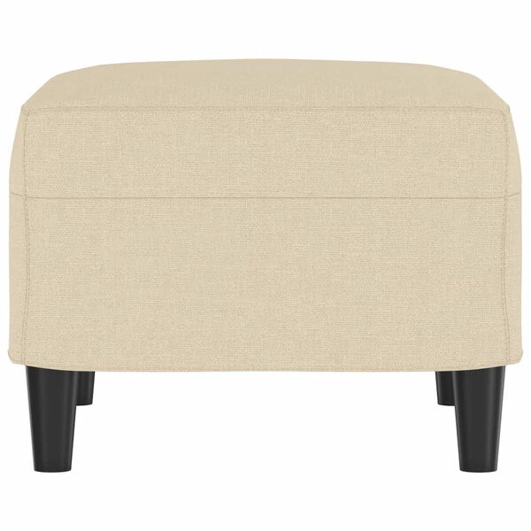 vidaXL Repose-pied Crème 60x50x41 cm Tissu