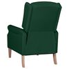 vidaXL Fauteuil de massage inclinable vert fonc&eacute; tissu