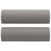 vidaXL Canap&eacute; 2 places et oreillers et coussins Gris clair 120cm Tissu