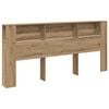 vidaXL Cabinet de T&ecirc;te de Lit Ch&ecirc;ne artisanal Bois d'ing&eacute;nierie