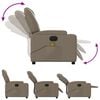 vidaXL Fauteuil de massage inclinable &eacute;lectrique cappuccino similicuir