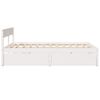 vidaXL Cadre de lit sans matelas blanc 160x200 cm bois de pin massif