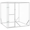 vidaXL Chenil d'ext&eacute;rieur pour chiens argent&eacute; 2x2x2 m acier galvanis&eacute;