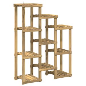 vidaXL Support de Plante Blanc 85 x 30 x 114,5 cm Bois d'Acacia Massif