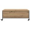 vidaXL Table basse Ch&ecirc;ne artisanal 91 x 55 x 32 cm Bois d'ing&eacute;nierie