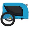 vidaXL Remorque de v&eacute;lo pour animaux de compagnie bleu et noir
