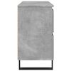 vidaXL Armoire de lavabo salle de bain gris b&eacute;ton 80x33x60 cm