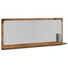 vidaXL &Eacute;tag&egrave;re Miroir Bois ancien 90 x 10,5 x 37 cm Bois d'ing&eacute;nierie