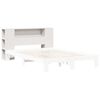 vidaXL T&ecirc;te de lit avec rangement blanc 160 cm bois massif de pin