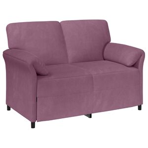 vidaXL Sofa 2 places Pourpre 138 x 83 x 95 cm Velours