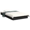 vidaXL Cadre de lit sans matelas noir 100x200 cm bois d'ing&eacute;nierie