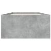 vidaXL Cadre de lit sans matelas gris b&eacute;ton 100x200 cm