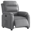 vidaXL Fauteuil inclinable &eacute;lectrique Gris Similicuir