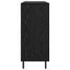 vidaXL Buffet Ch&ecirc;ne noir 90 x 34 x 80 cm Bois d'ing&eacute;nierie