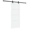 vidaXL Porte coulissante ORKDAL 83 x 202 cm Bois de pin massif Blanc