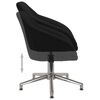 vidaXL Chaises pivotantes &agrave; manger lot de 2 noir tissu
