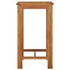 vidaXL Table de bar de jardin 60x60x105 cm Bois d'acacia solide