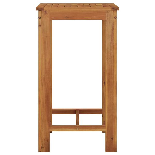 vidaXL Table de bar de jardin 60x60x105 cm Bois d'acacia solide