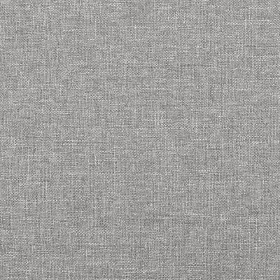 vidaXL Cadre de lit gris clair 120x190 cm tissu