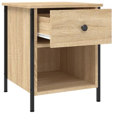 vidaXL Tables de chevet 2 pcs chêne sonoma 40x42x50 cm bois ingénierie