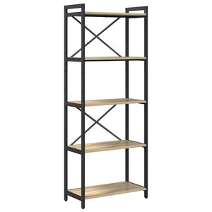 vidaXL &Eacute;tag&egrave;re 60 x 30 x 155 cm Bois d'ing&eacute;nierie Ch&ecirc;ne Sonoma