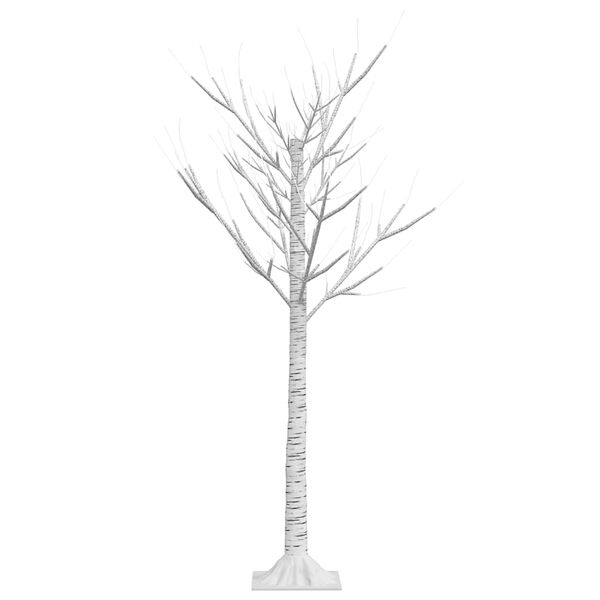 vidaXL Sapin de No&euml;l 128 LED blanc chaud Saule 1,2 m Int/Ext