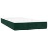 vidaXL Sommier &agrave; lattes de lit avec matelas Vert fonc&eacute; 90x200 cm