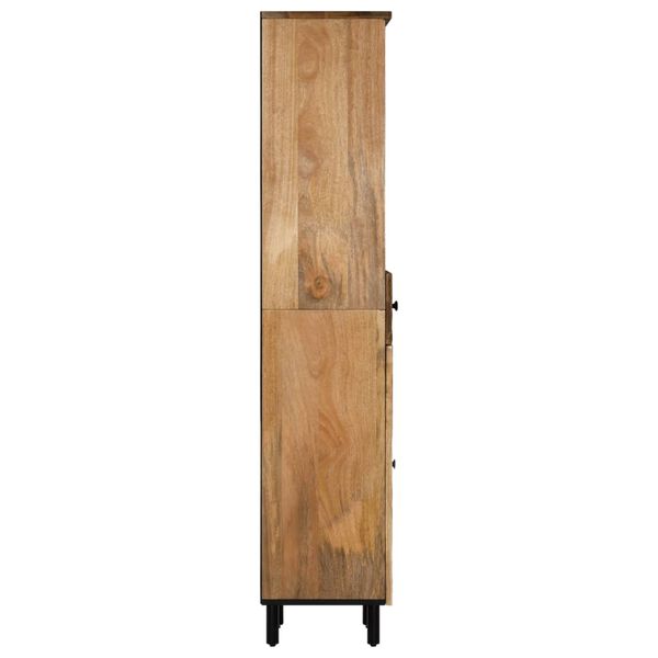 vidaXL Armoire de salle de bain 38x33x160 cm bois massif de manguier